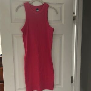 Pink Sleeveless Bodycon Dress